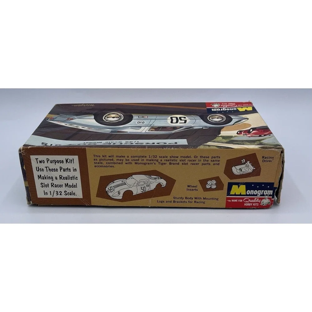 Monogram 1:32 Porsche 904GTS Vintage Model Car Kit #PC99-100 1964 Open Complete‎